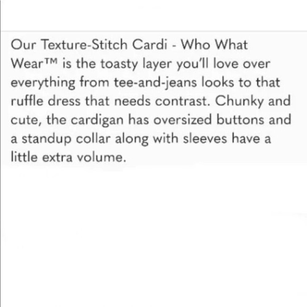 Who What Wear Oatmeal Heather Cardigan Sweater - Picture 4 of 6